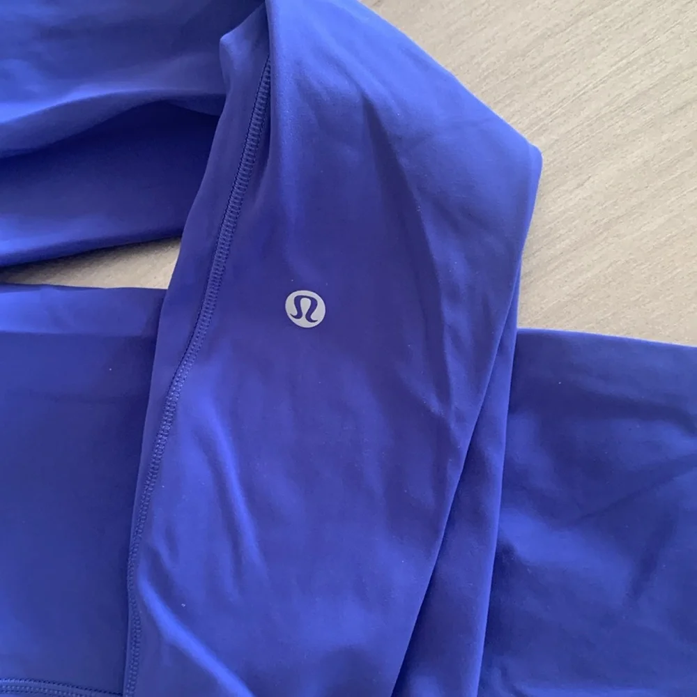 Lululemon Athletica Leggings Blue Size 4 Excellent Condition Spring Color - Picture 2 of 10